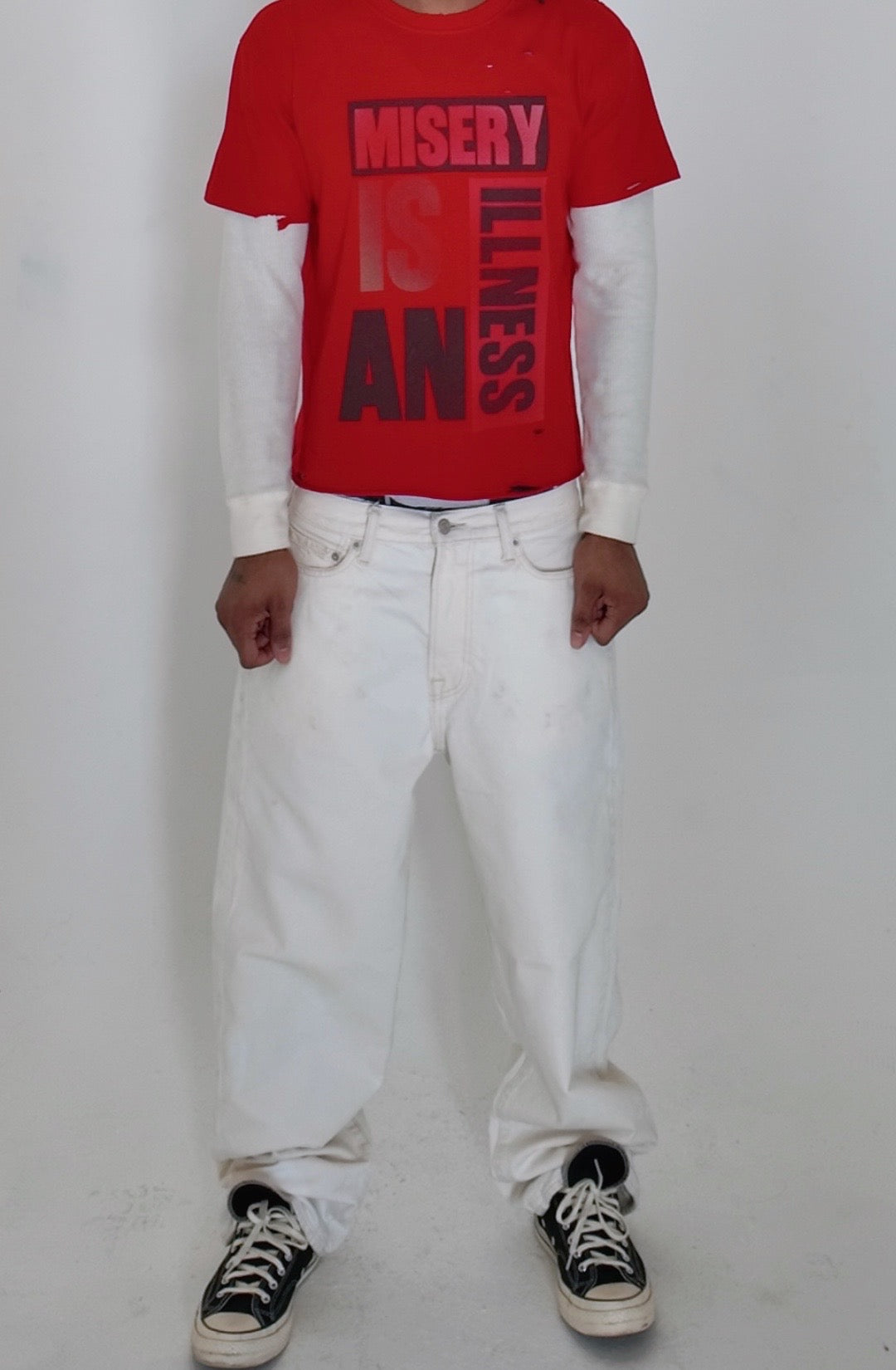 MISERY IS AN ILLNESS SKATER TEE