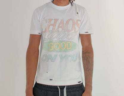 CHAOS LOOKS GOOD ON YOU TEE